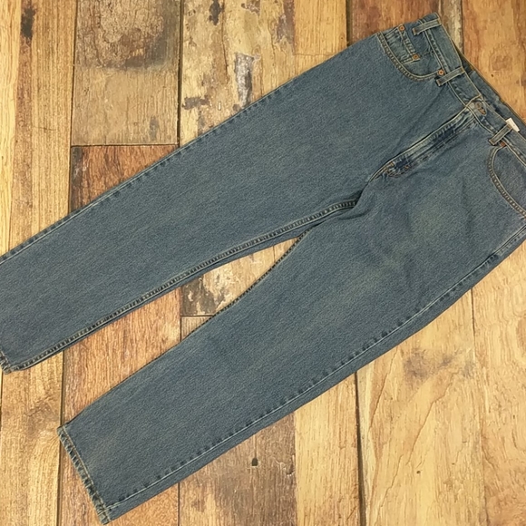 Levis 505 Vintage 90's Made in USA Denim Jeans 35" Waist 31" Inseam - Picture 2 of 8